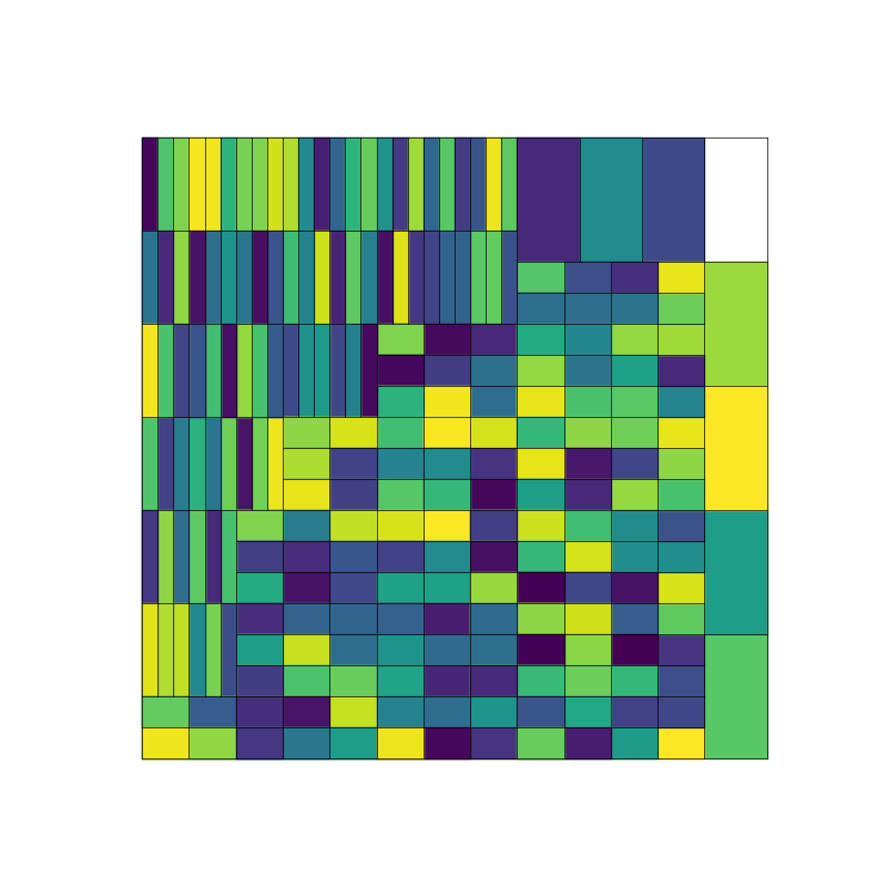 Random artwork of boxes